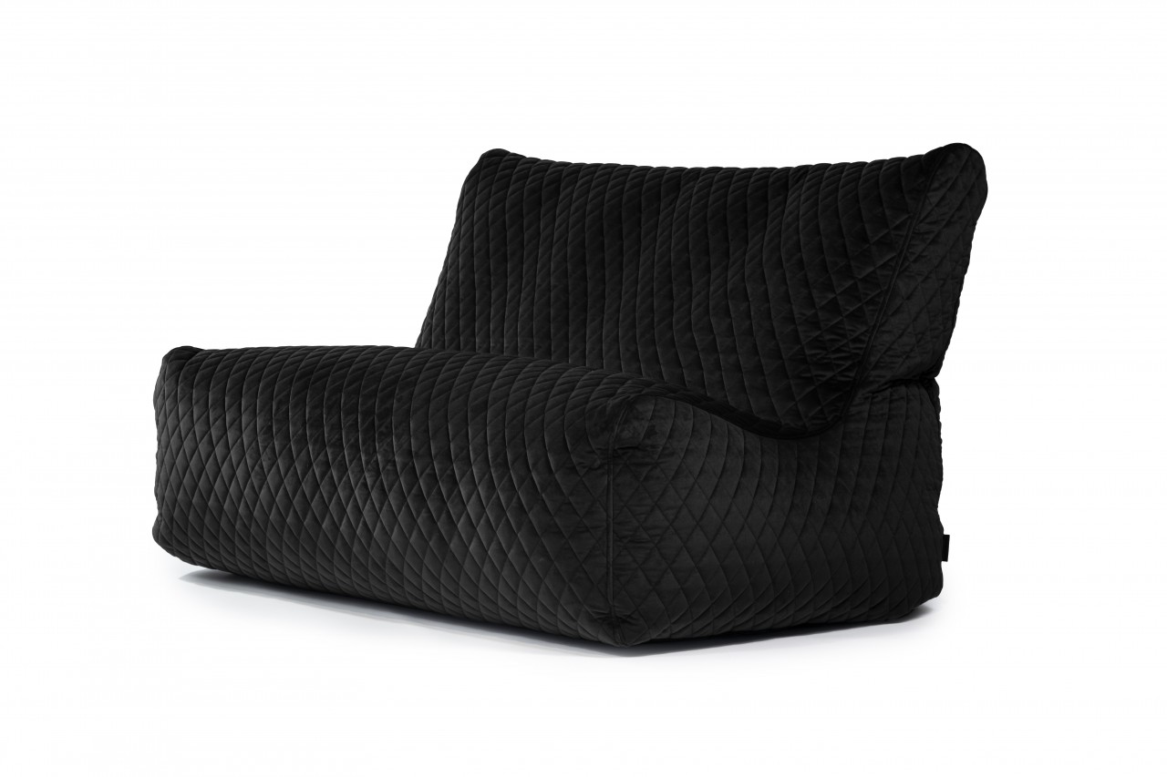 Sitzsack - Sofa Seat - Stoff Lure Luxe - Farbe Schwarz
