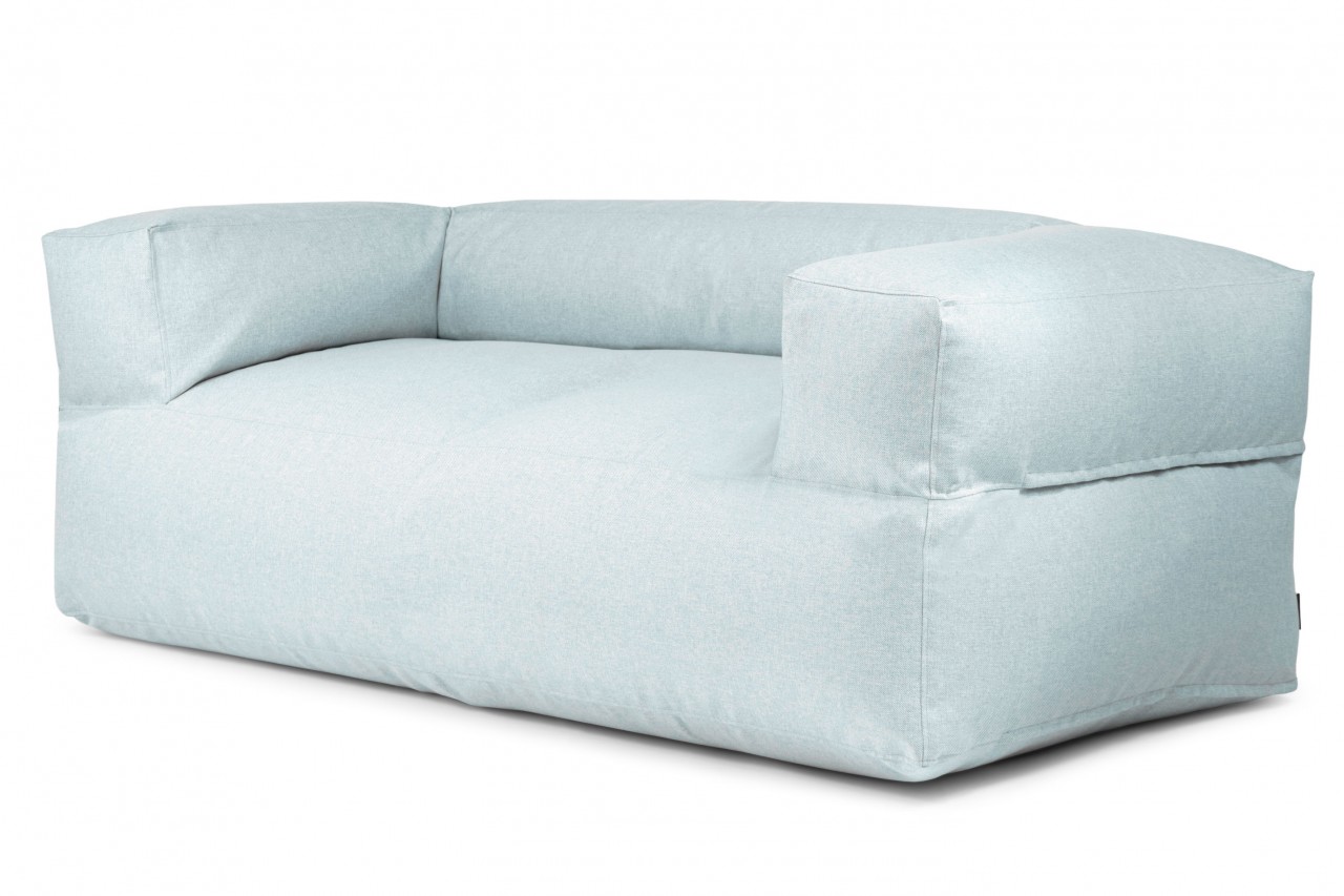 Sitzsack / Sofa MOOG  -  Stoff Riviera - Farbe Hellblau