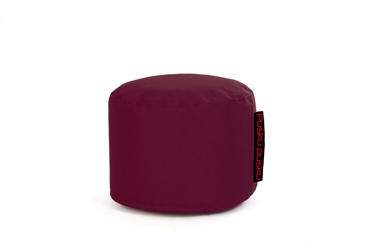 Sitzsack / Hocker Mini -  Stoff Ox - Farbe Dunkelrot