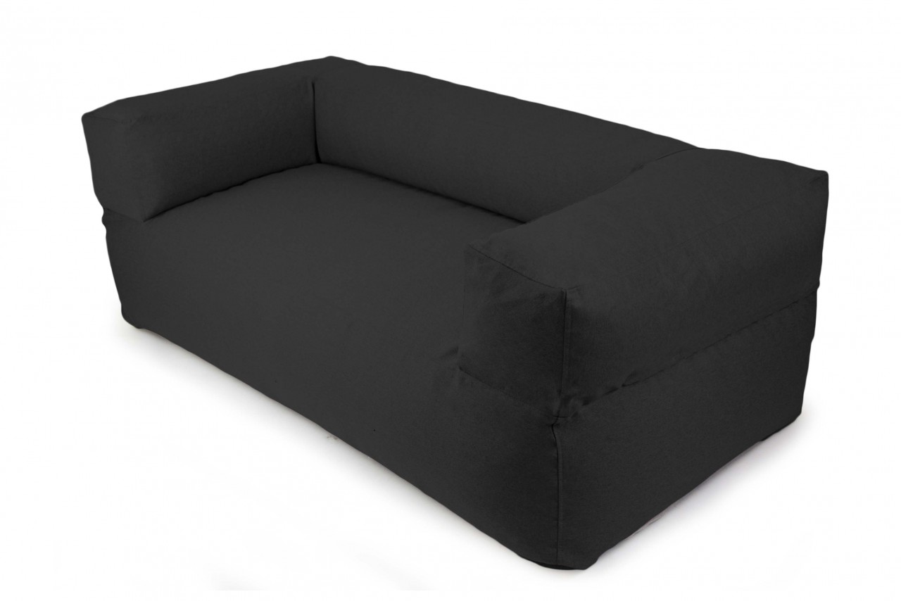 Sitzsack-Sofa 'Moog' Dunkelgrau - für Erholung zu zweit