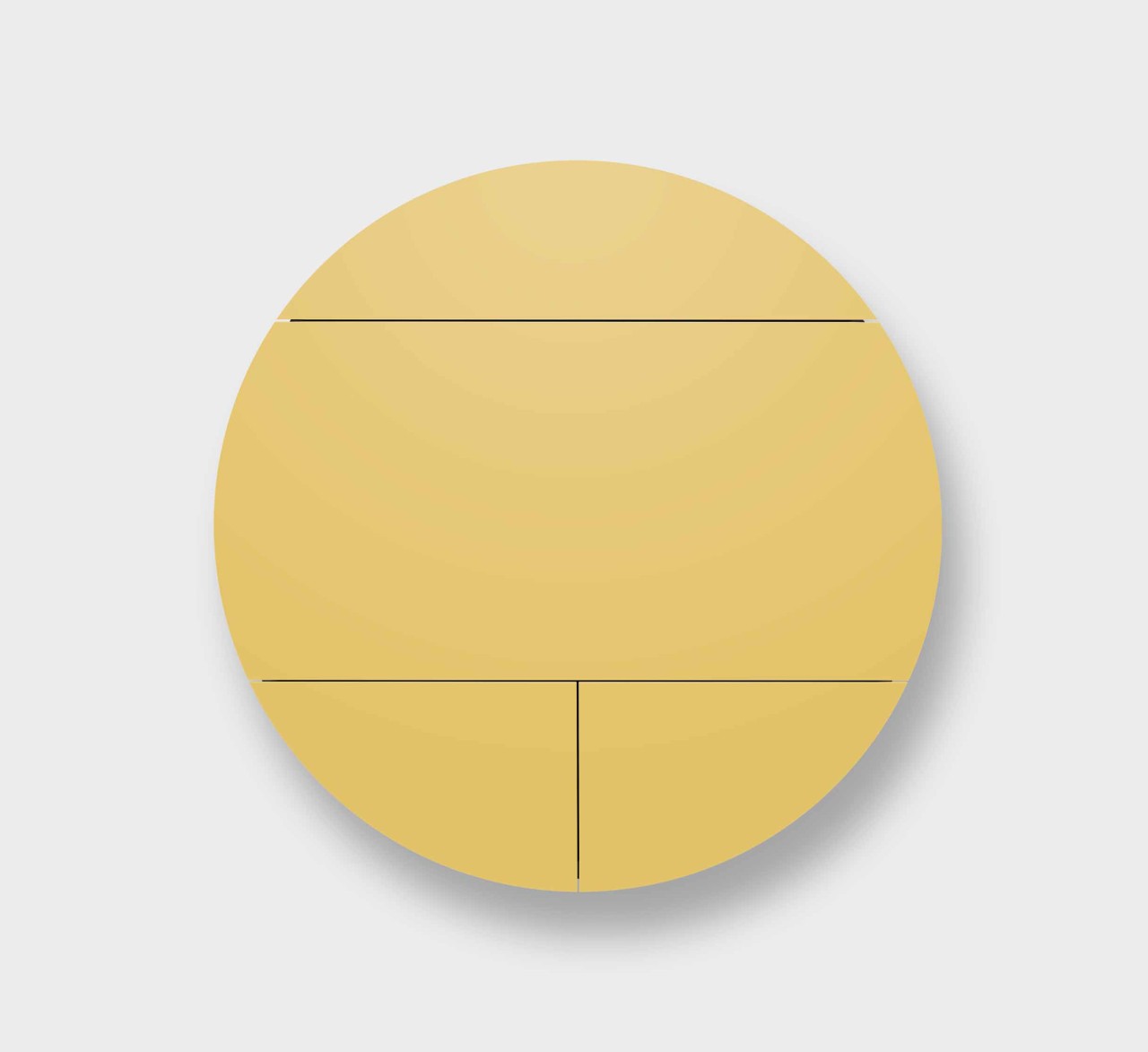 Multifunktional Pill Extra Schreibtisch Schwarz / Gelb