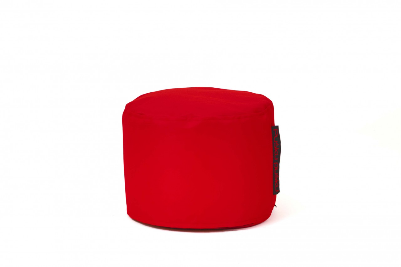 Sitzsack / Hocker Mini - Stoff OX- Farbe Rot