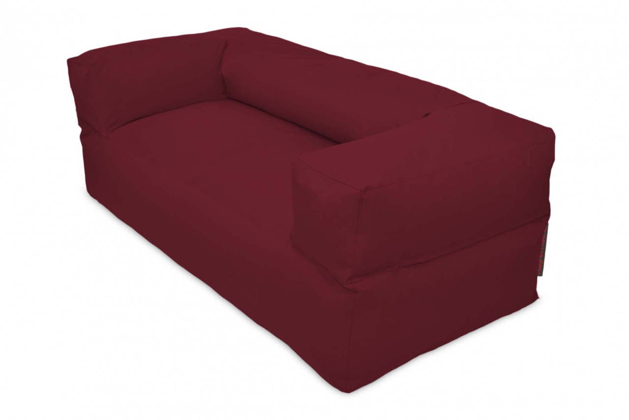 Sitzsack / Sofa MOOG  -  Stoff OX - Farbe Dunkelrot