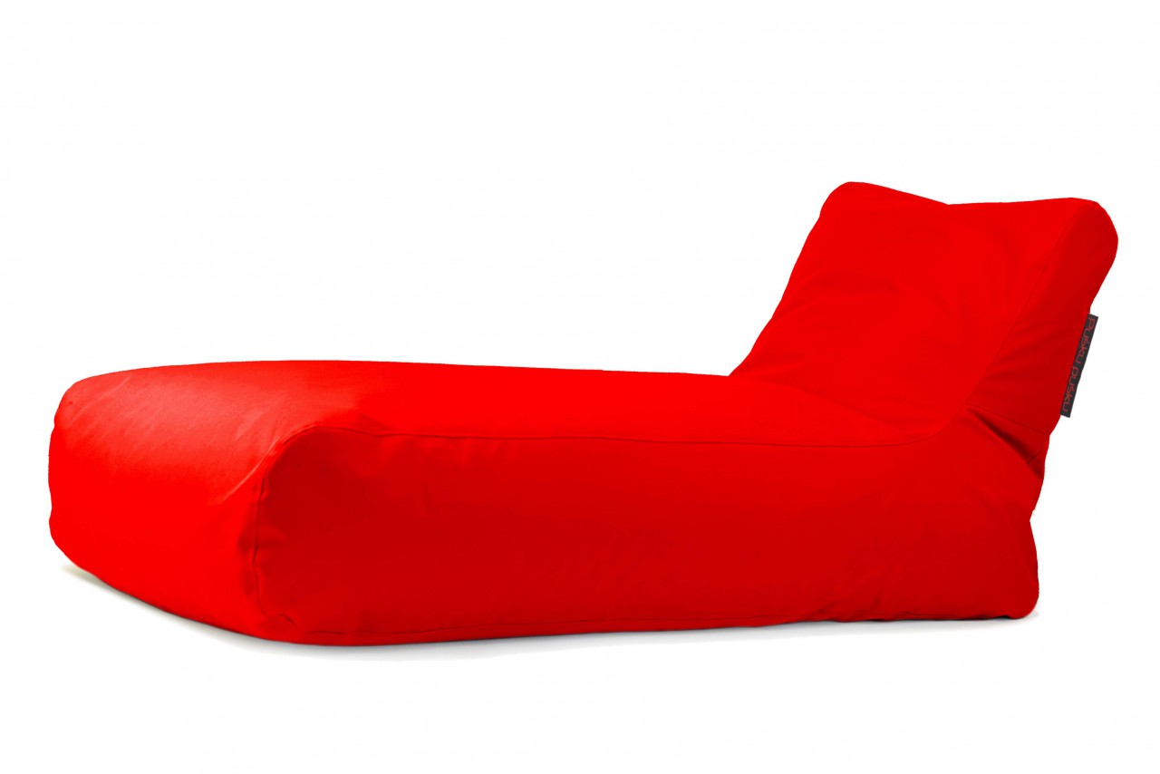 Sitzsack-Liege 'Sunbed' Rot - zum bequemen Relaxen