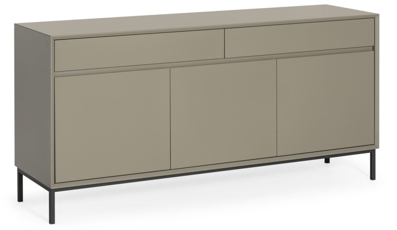 Sideboard Fiete 160 cm - Salbei matt lackiert mit Metalluntergestell